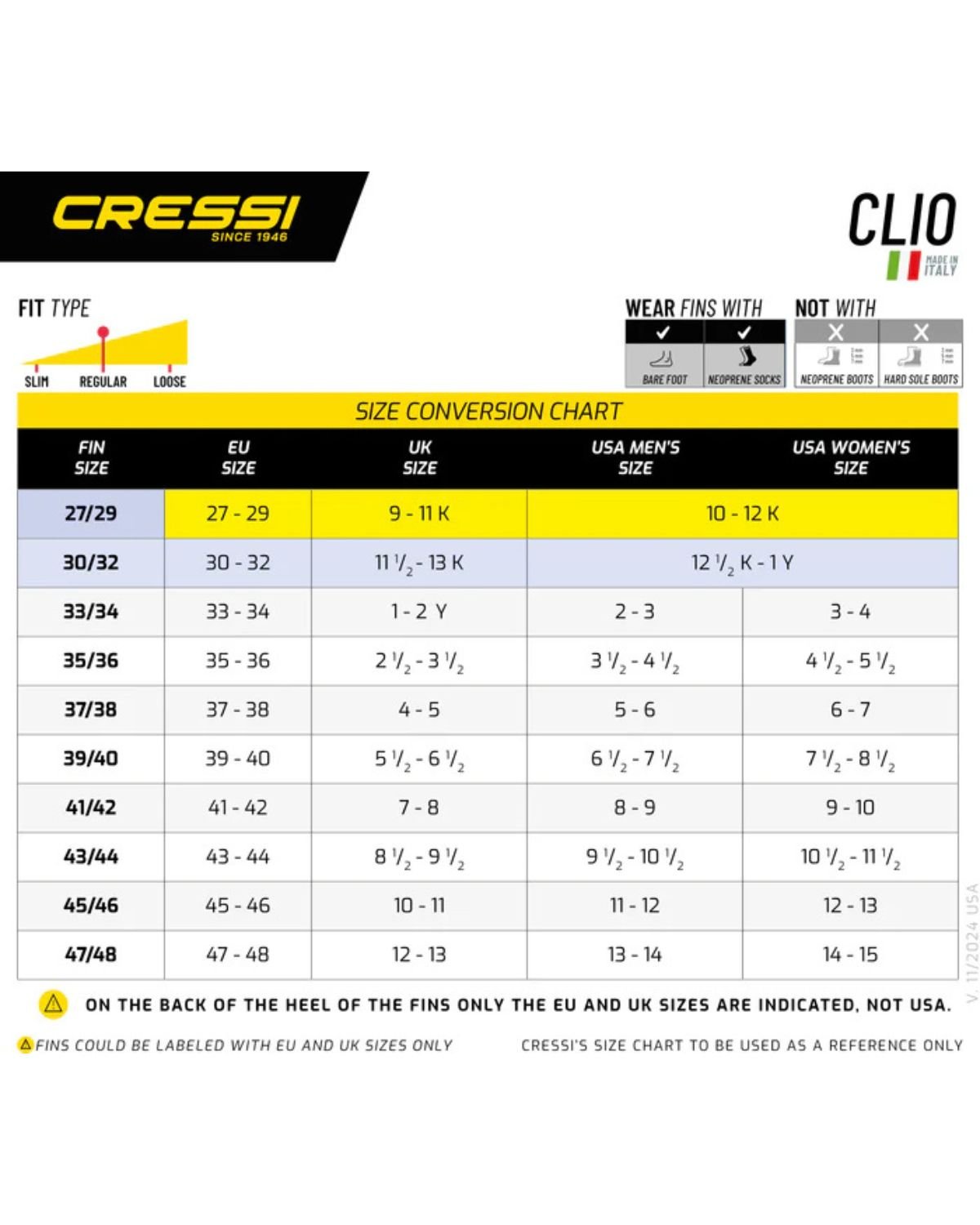 Aletas Cressi Clio kids 7-15 años - Image 9